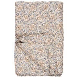 Bilde av Quilt med Blått, brunt og sandfarget ...