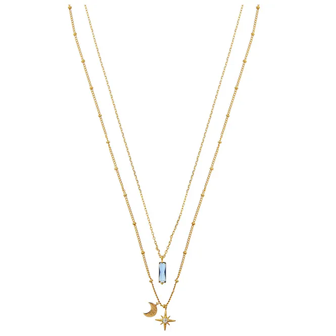 Hovedbilde Orelia Celestial Cluster & Baguette 2-row ...
