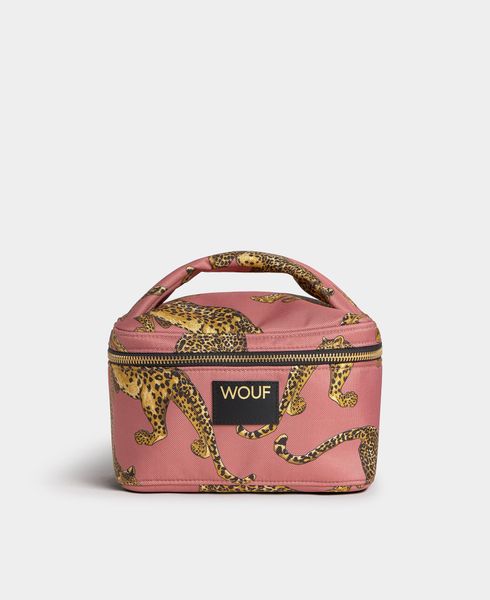WOUF | BEAUTY BAG BLUSH LEOPARD 