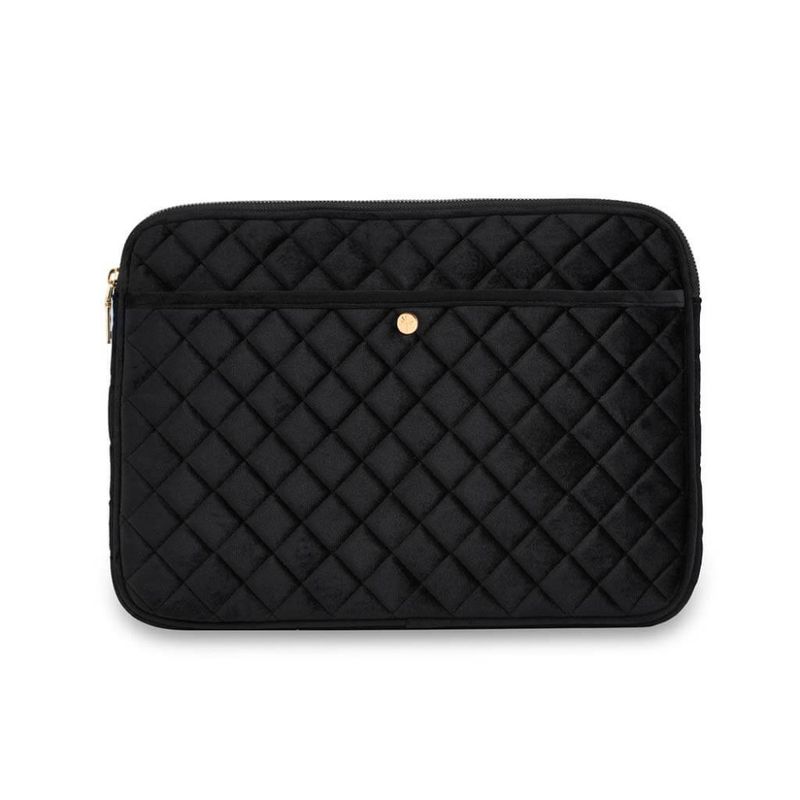 Fan Palm Laptop Sleeve Black Velvet
